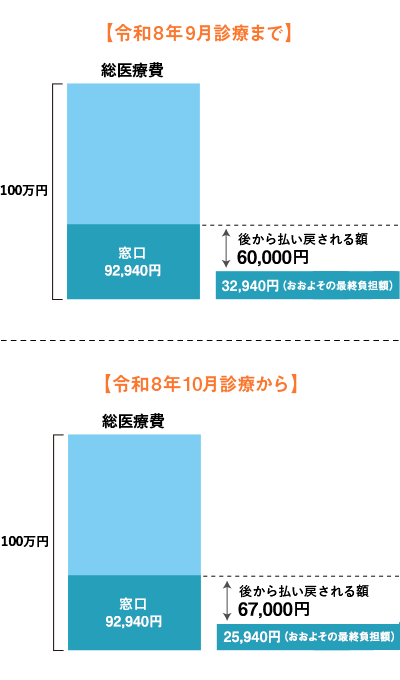 自己負担限度額の適用がある場合